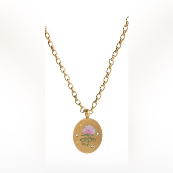 Anthropologie Jewelry - Pink Floral necklace #1718